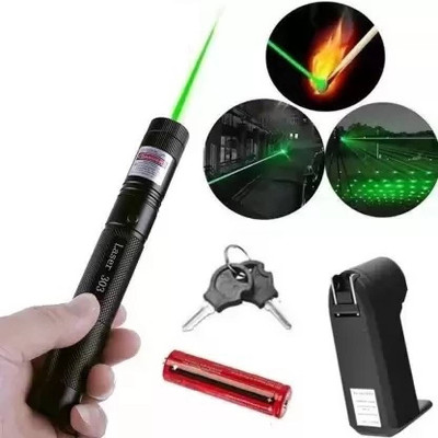 RRCollection Laser Pointer with Multiple Modes | High-Intensity | USB Rechargeable Light(650 nm, Green)