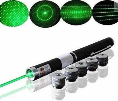 EcoRoots Multipurpose Laser Light Disco Pointer Pen Lazer Beam with Adjustable Antena V40(600 nm, Green)