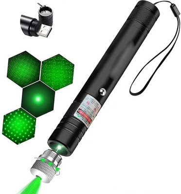 Syshri Rechargeable Laser Pointer | 2000m Beam for Camping, Hiking & Events(500 nm, Green)