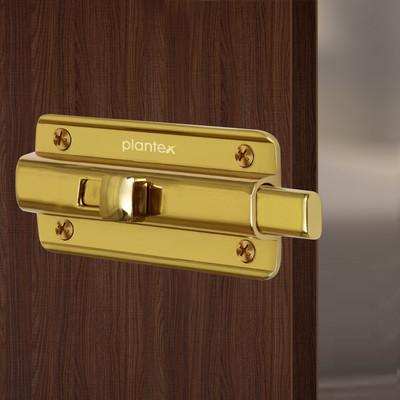 Plantex Push to Close Latch(Brass)