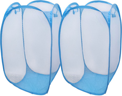 Kitchwish 45 L Light Blue Laundry Basket(Nylon)