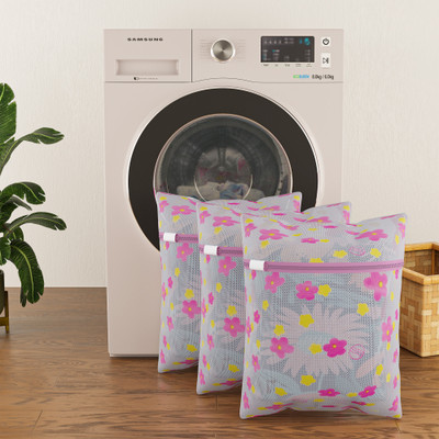 KUBER INDUSTRIES 2 L Pink Laundry Bag(Polyester)