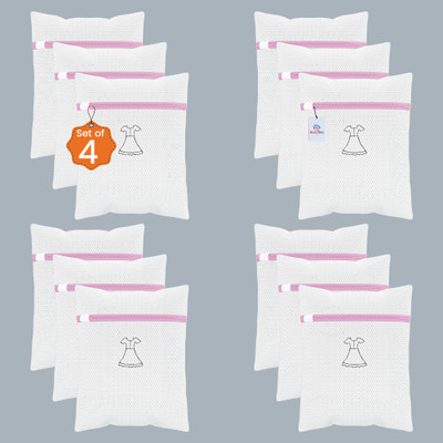 Heart Home 2 L White Laundry Bag(Polyester)