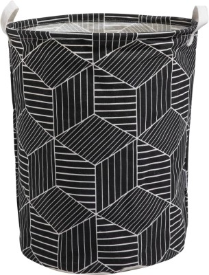 HOKiPO 43 L Black Laundry Basket(Cotton)