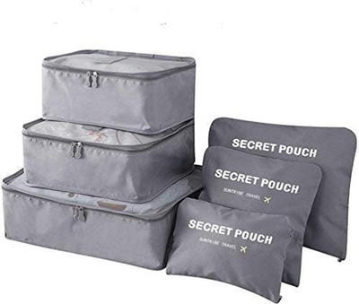 WAKTORO 8 L Grey Laundry Bag(Polyester)