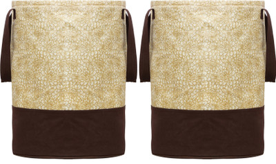 KUBER INDUSTRIES 45 L Brown Laundry Basket(Non Woven)