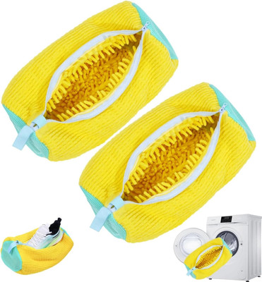 hirva creation 7 L Yellow Laundry Bag(Polyester)