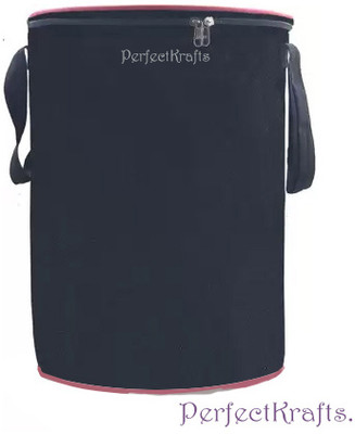 PerfectKrafts 55 L Black Laundry Bag(Nylon)