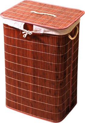 Bamboostan 72 L Brown Laundry Basket(Bamboo)