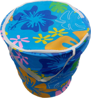 KiaraHome 50 L Multicolor, Blue Laundry Bag(Polyester)
