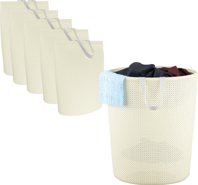 KUBER INDUSTRIES 40 L Beige Laundry Bag(Polyester)