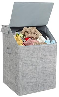 QUAIL 68 L Grey Laundry Basket(Non Woven)