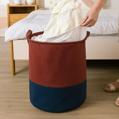 GreeWelt 45 L Maroon, Blue Laundry Bag(Non Woven)