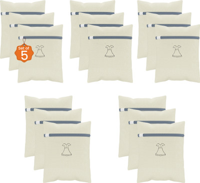 KUBER INDUSTRIES 2 L Beige Laundry Bag(Polyester)