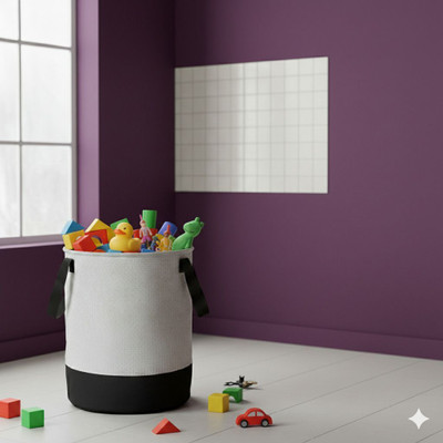 TheTrendyTailor 45 L Grey Laundry Bag(Jute)