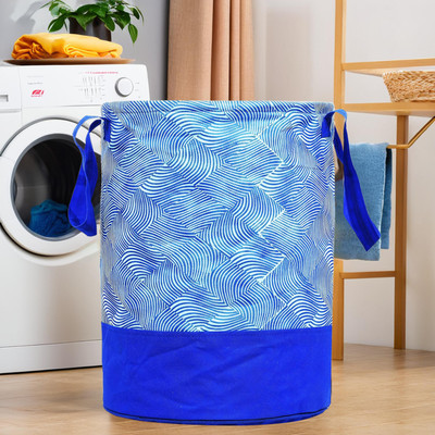 KUBER INDUSTRIES 45 L Blue Laundry Bag(Cotton)