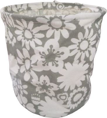 KiaraHome 10 L White, Multicolor Laundry Basket(Polyester)
