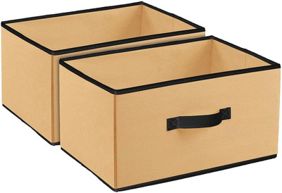 ZOVIRA 15 L Beige Laundry Stool/Storage(Non-Woven)