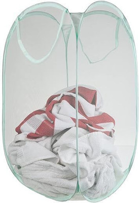 HOMESTIC by Kuber Industries 20 L Green Laundry Basket(Nylon)