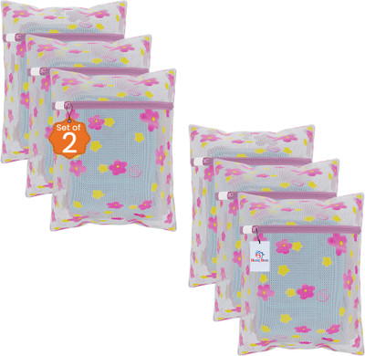 Heart Home 2 L Pink Laundry Bag(Polyester)