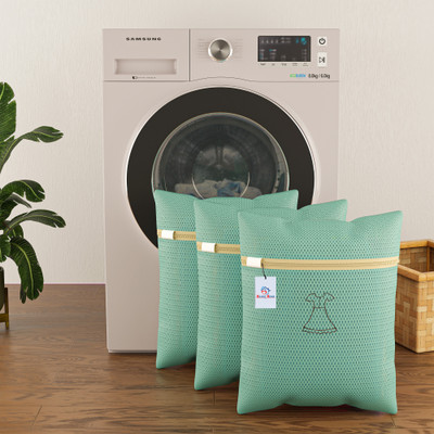 Heart Home 2 L Green Laundry Bag(Polyester)