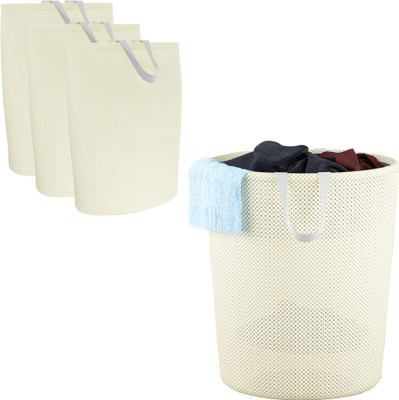 KUBER INDUSTRIES 40 L Beige Laundry Bag(Polyester)