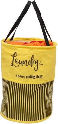 JoyeCrafts 45 L Yellow Laundry Basket(Non Woven)