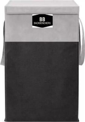 BB BACKBENCHERS 75 L Black, Grey Laundry Bag(Non-Woven)