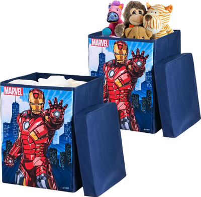DISNEY 60 L Blue Laundry Basket(Non Woven)
