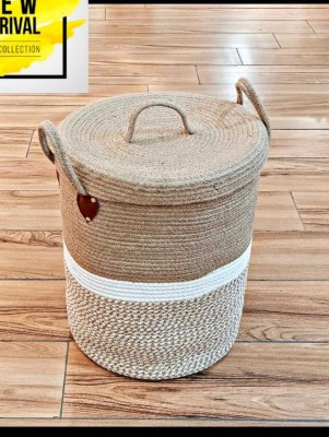 Beautiful Home 2000 L Beige, Brown Laundry Bag(Cotton)