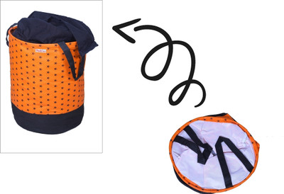 PETALSCASE 42 L Orange Laundry Basket(Polyester)