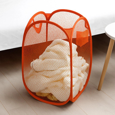 KUBER INDUSTRIES 20 L Orange Laundry Bag(Nylon)