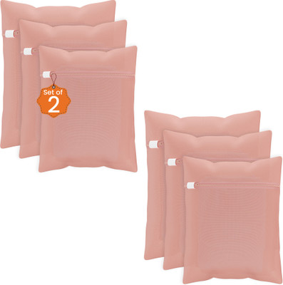 KUBER INDUSTRIES 2 L Peach Laundry Bag(Polyester)