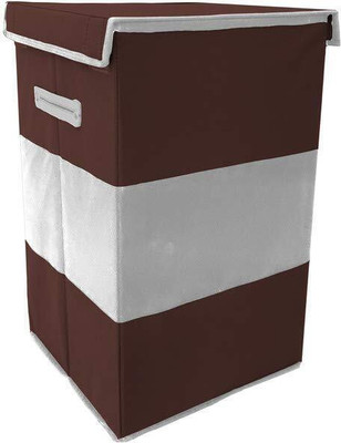 Ryboa Haima 70 L Brown, Grey Laundry Basket(Non-Woven)