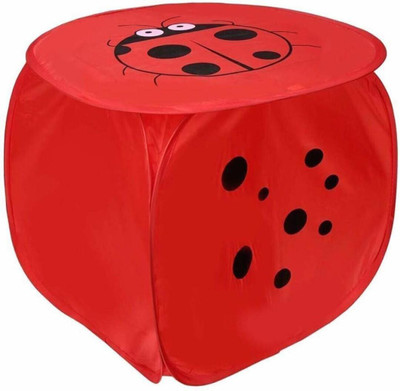 S M CREATION 50 L Red, Black Laundry Bag(Polyester)