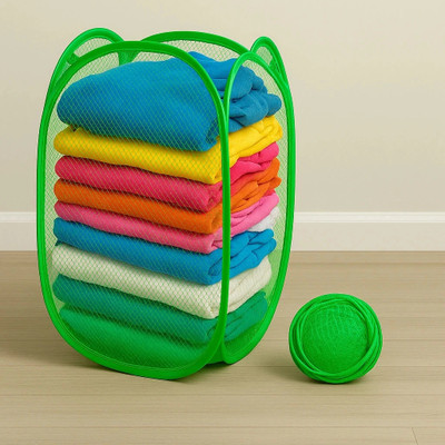KUBER INDUSTRIES 20 L Green Laundry Bag(Nylon)