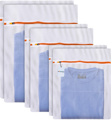 HOMESTIC by Kuber Industries 5 L White Laundry Bag(Polyester)