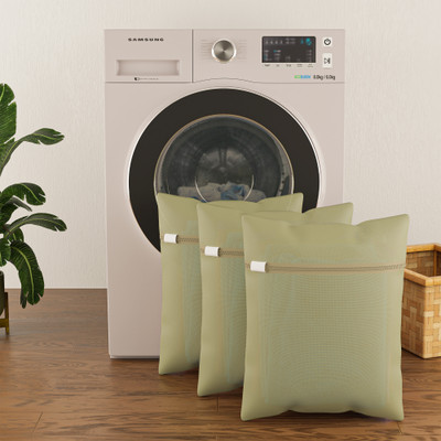 KUBER INDUSTRIES 2 L Beige Laundry Bag(Polyester)
