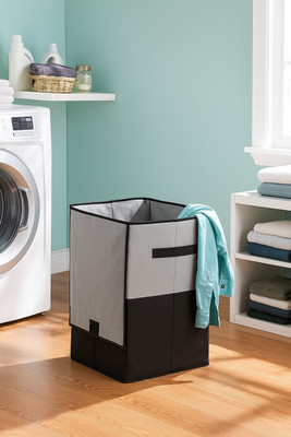 Relokart 68 L Grey Laundry Basket(Non-Woven)