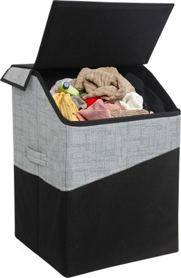 Waji Va 75 L Black Laundry Basket(Non-Woven)
