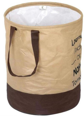 Oneclickshopping 100 L Brown Laundry Bag(Canvas)