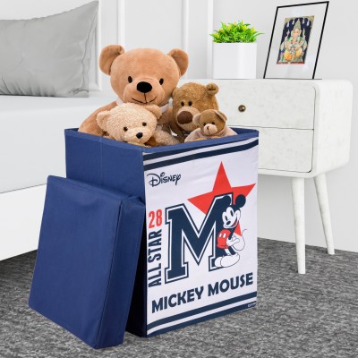 DISNEY 60 L Blue Laundry Basket(Non Woven)