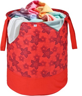 Heart Home 45 L Red Laundry Basket(Non Woven)