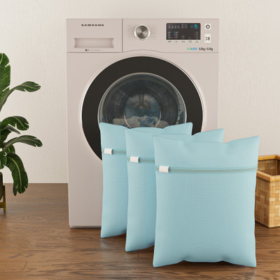 KUBER INDUSTRIES 2 L Blue Laundry Bag(Polyester)