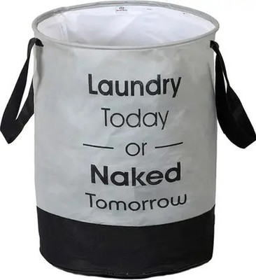 shubham enterprises 45 L Grey Laundry Basket(Non-Woven)