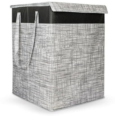 galaxysolution 68 L Black, Multicolor Laundry Basket(Non-Woven)