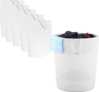KUBER INDUSTRIES 40 L White Laundry Bag(Polyester)