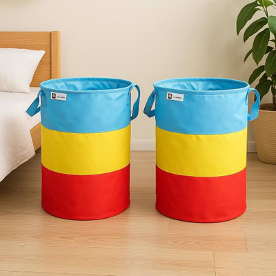 TheTrendyTailor 30 L Multicolor Laundry Bag(Cotton)