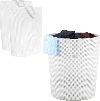 KUBER INDUSTRIES 40 L White Laundry Bag(Polyester)