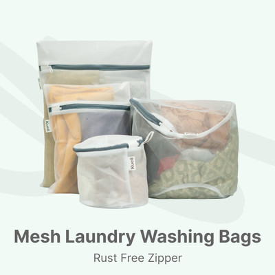 Kuell 3 L White Laundry Bag(Polyester)